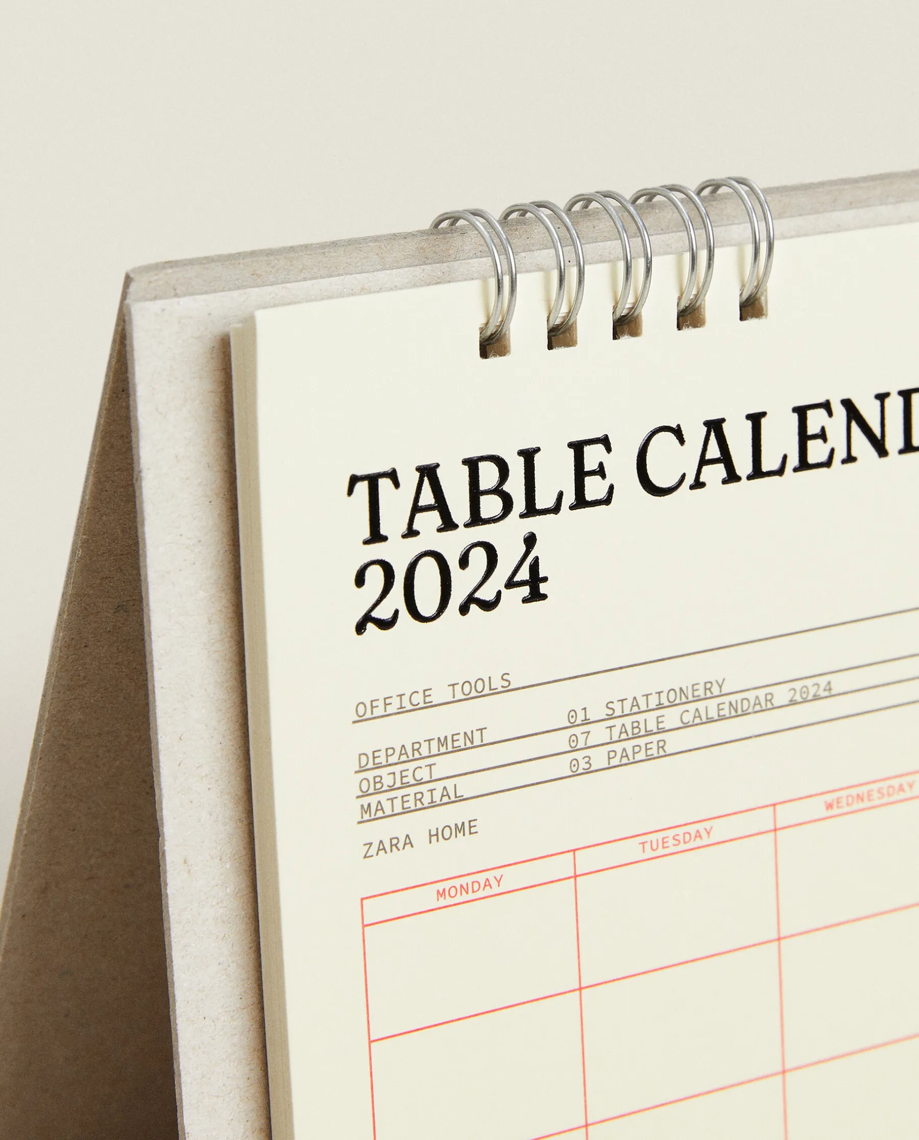 ZARA Home 2024 Desk Calendar