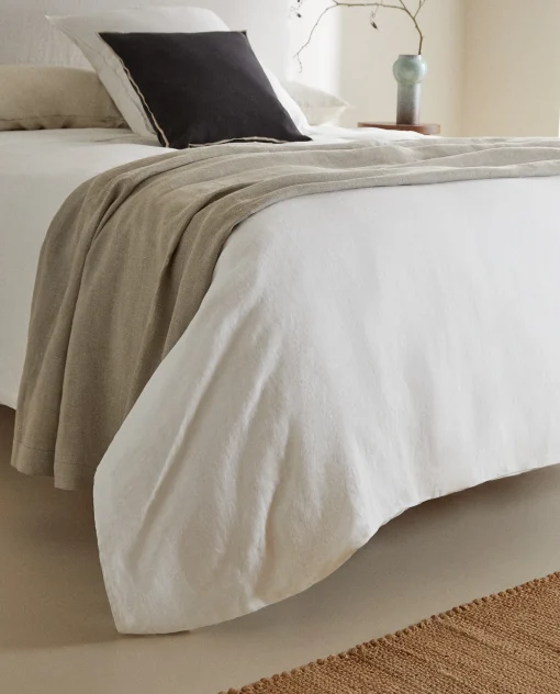 ZARA Home (160 Gsm) Washed Linen Duvet Cover