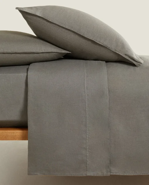 ZARA Home (140 Gsm) Washed Linen Duvet Cover