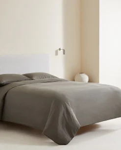 ZARA Home (140 Gsm) Washed Linen Fitted Sheet