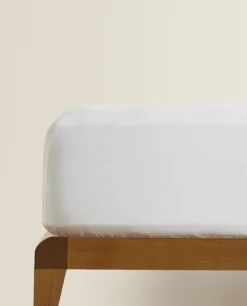 ZARA Home (160 Gsm) Washed Linen Fitted Sheet