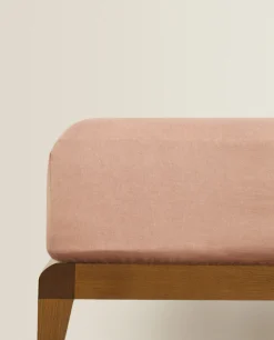 ZARA Home (140 Gsm) Washed Linen Fitted Sheet