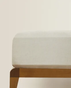 ZARA Home (160 Gsm) Washed Linen Fitted Sheet