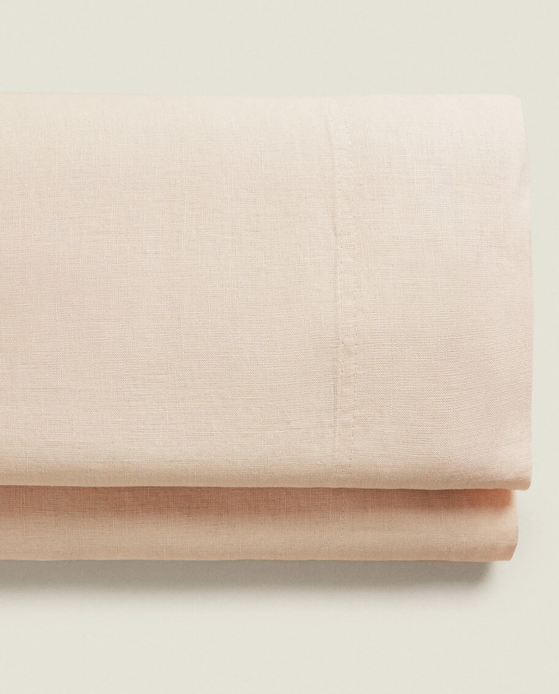 ZARA Home (140 Gsm) Washed Linen Flat Sheet