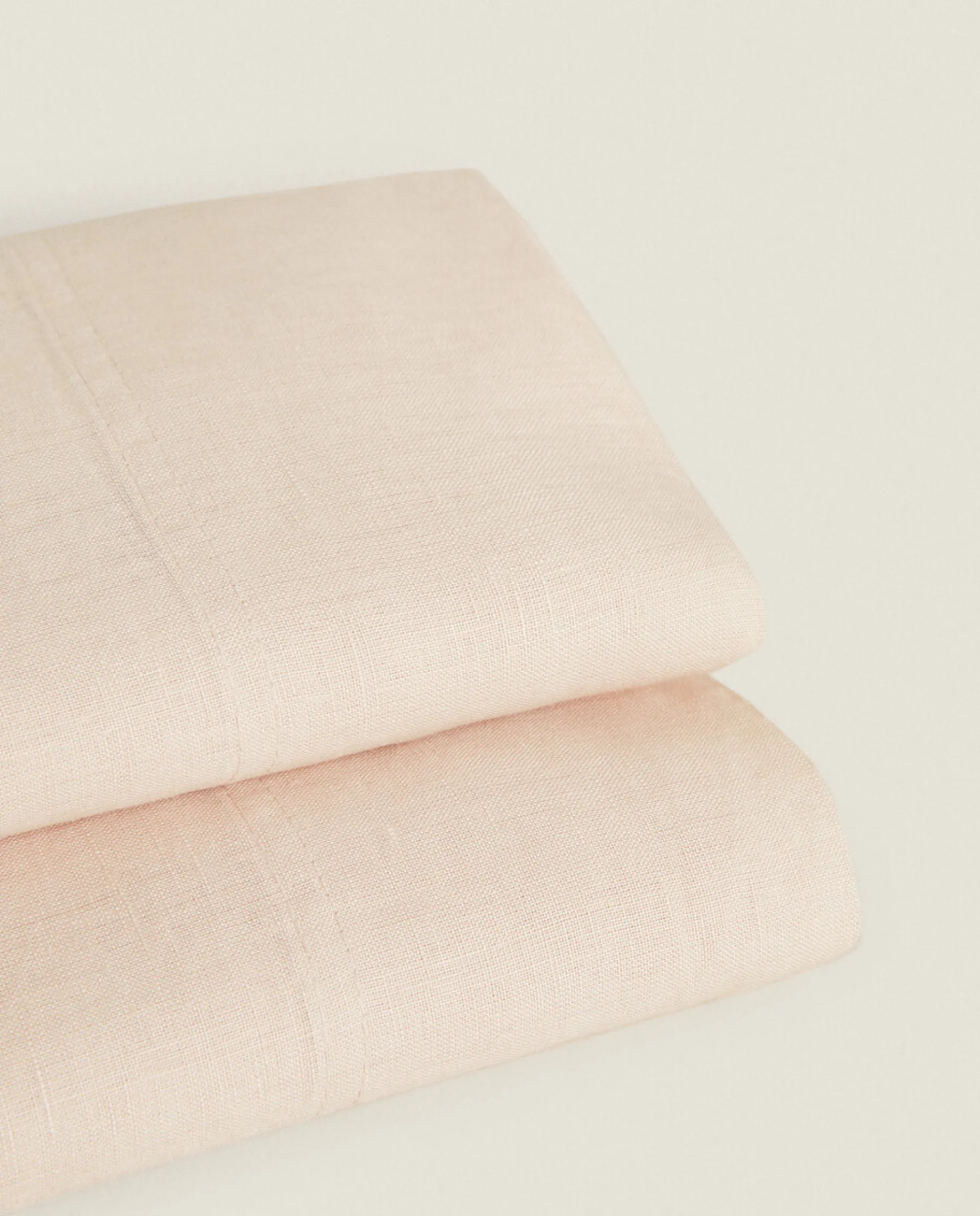 ZARA Home (140 Gsm) Washed Linen Flat Sheet