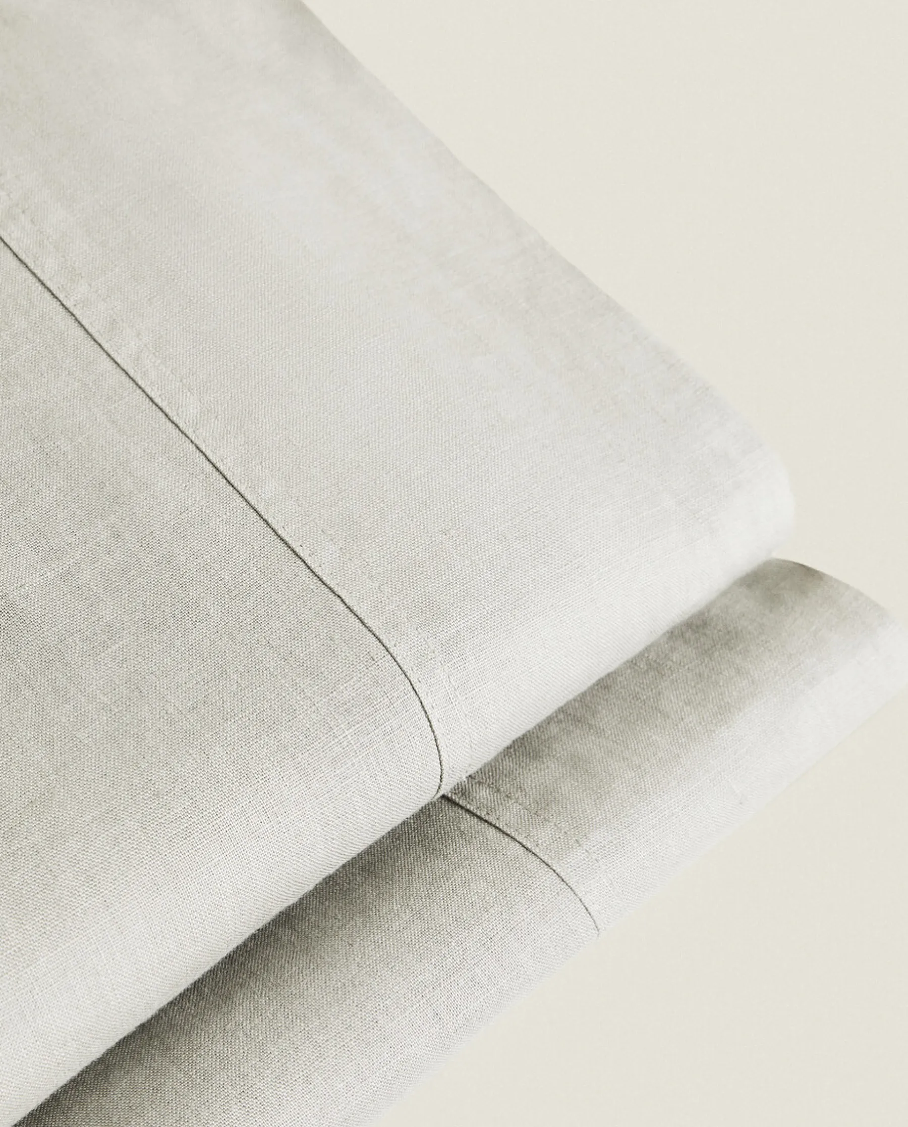 ZARA Home (140 Gsm) Washed Linen Flat Sheet
