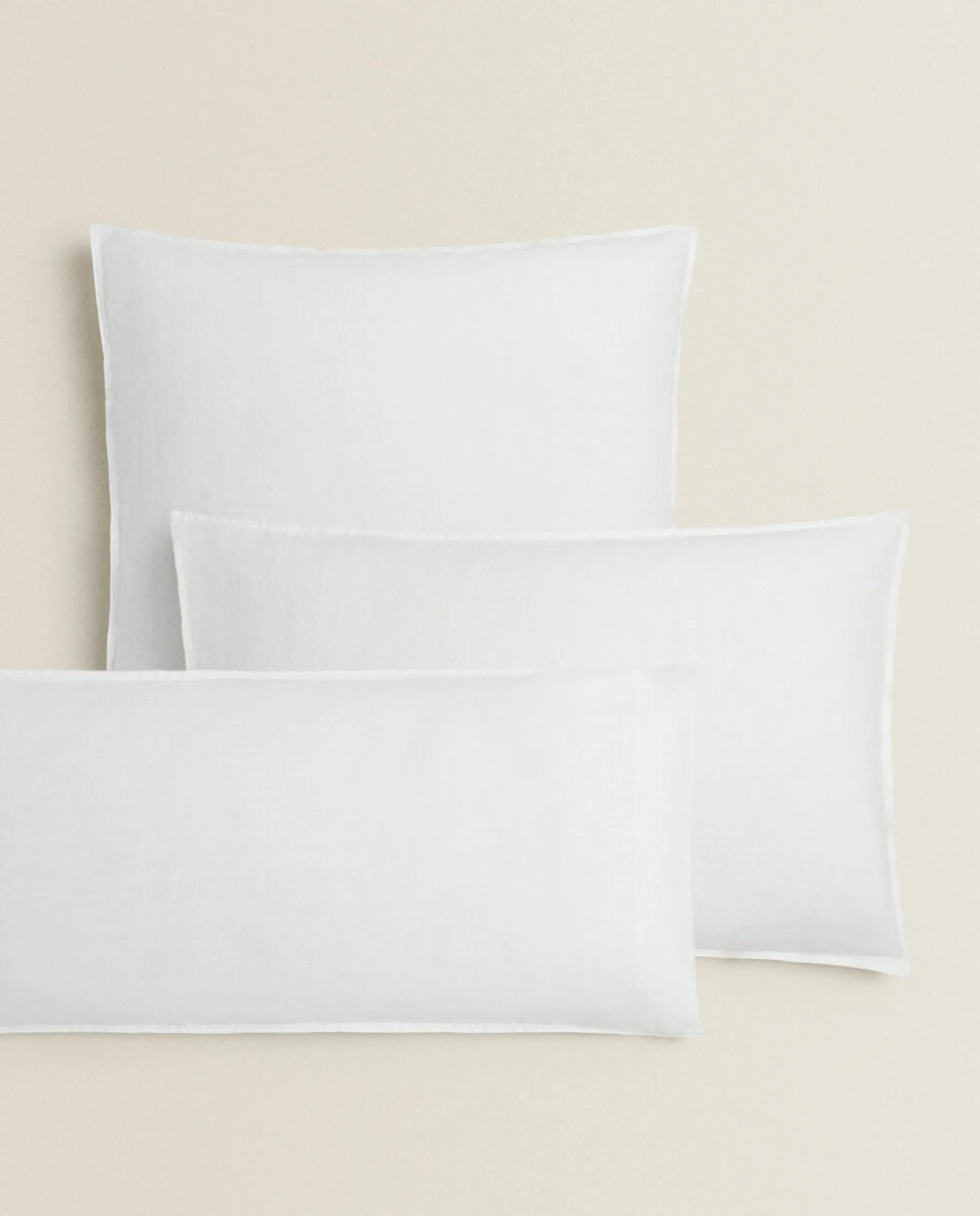 ZARA Home (160 Gsm) Washed Linen Pillowcase