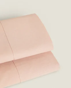 ZARA Home (180 Thread Count) Cotton Percale Flat Sheet