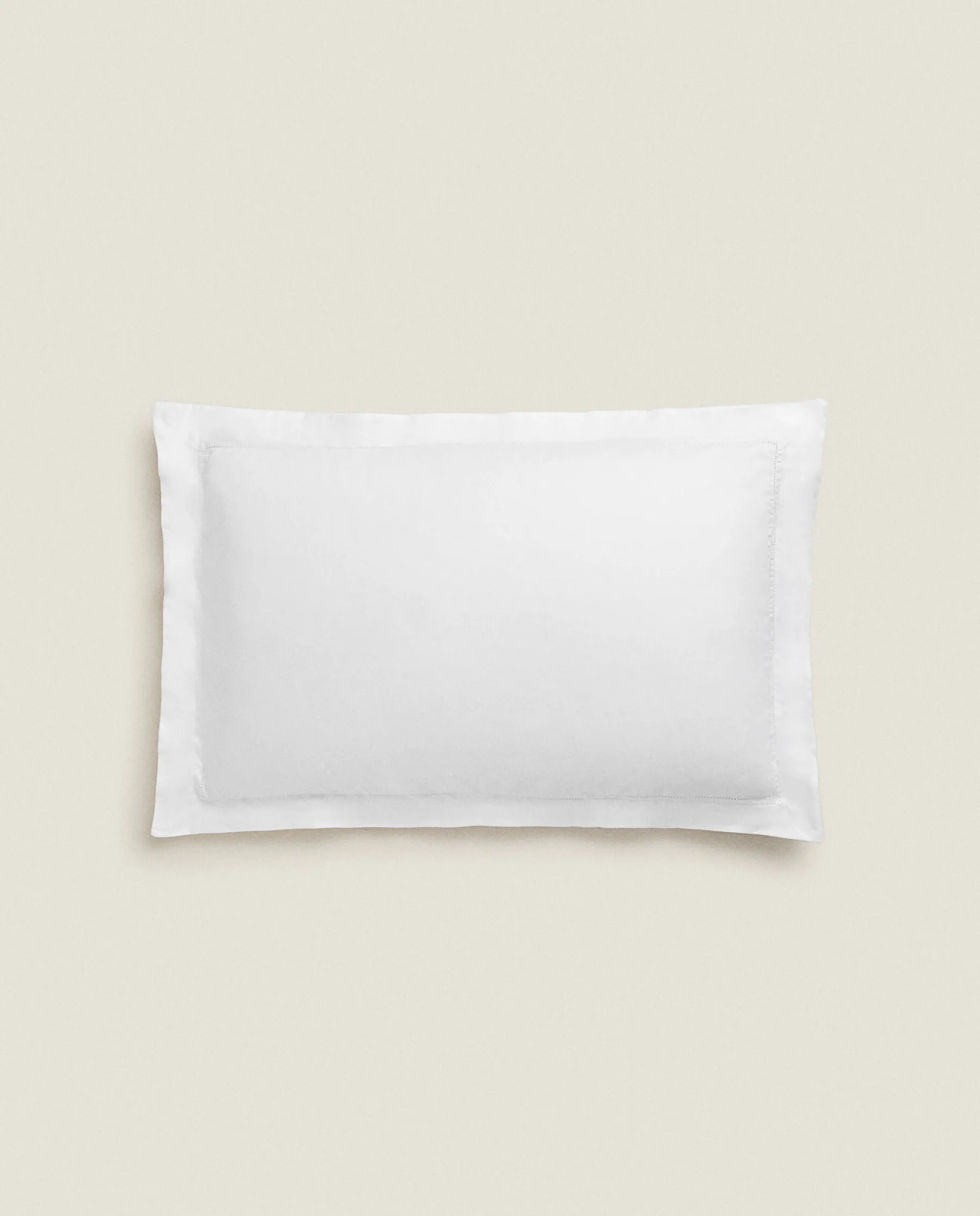 ZARA Home (500 Thread Count) Sateen Pillowcase With Double Hemstitching