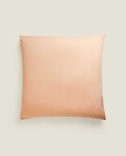 ZARA Home (300 Thread Count) Striped Washed Sateen Pillowcase