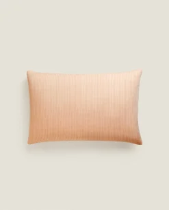 ZARA Home (300 Thread Count) Striped Washed Sateen Pillowcase