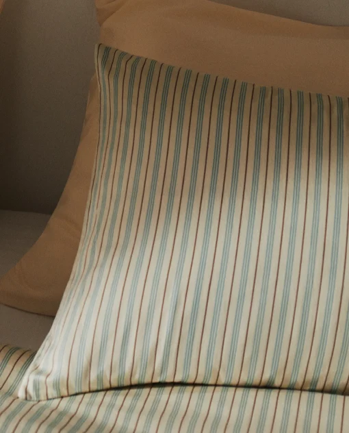 ZARA Home (300 Thread Count) Striped Washed Sateen Pillowcase