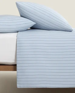 ZARA Home (300 Thread Count) Striped Washed Sateen Duvet Cover
