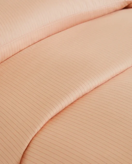 ZARA Home (300 Thread Count) Striped Washed Sateen Duvet Cover