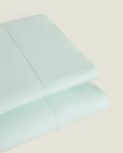 ZARA Home (300 Thread Count) Washed Sateen Flat Sheet