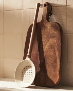 ZARA Home Acacia Slotted Spoon