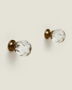 ZARA Home Acrylic Door Knob (Pack Of 2)