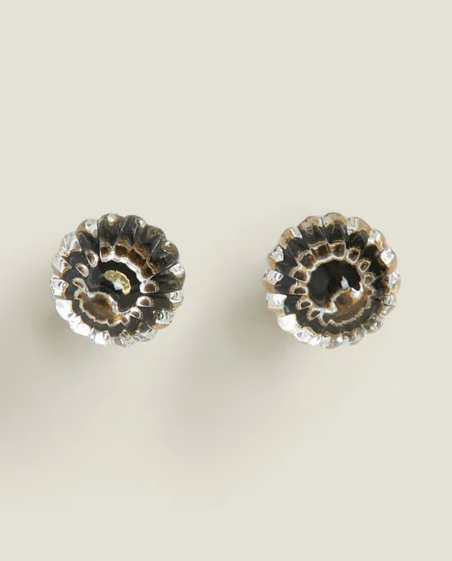 ZARA Home Acrylic Flower Door Knob (Pack Of 2)