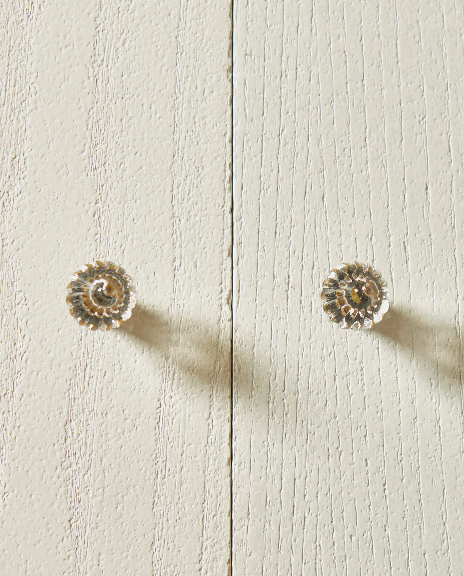 ZARA Home Acrylic Flower Door Knob (Pack Of 2)