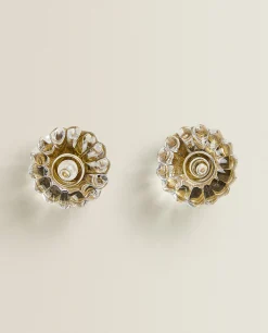 ZARA Home Acrylic Flower Door Knob (Pack Of 2)