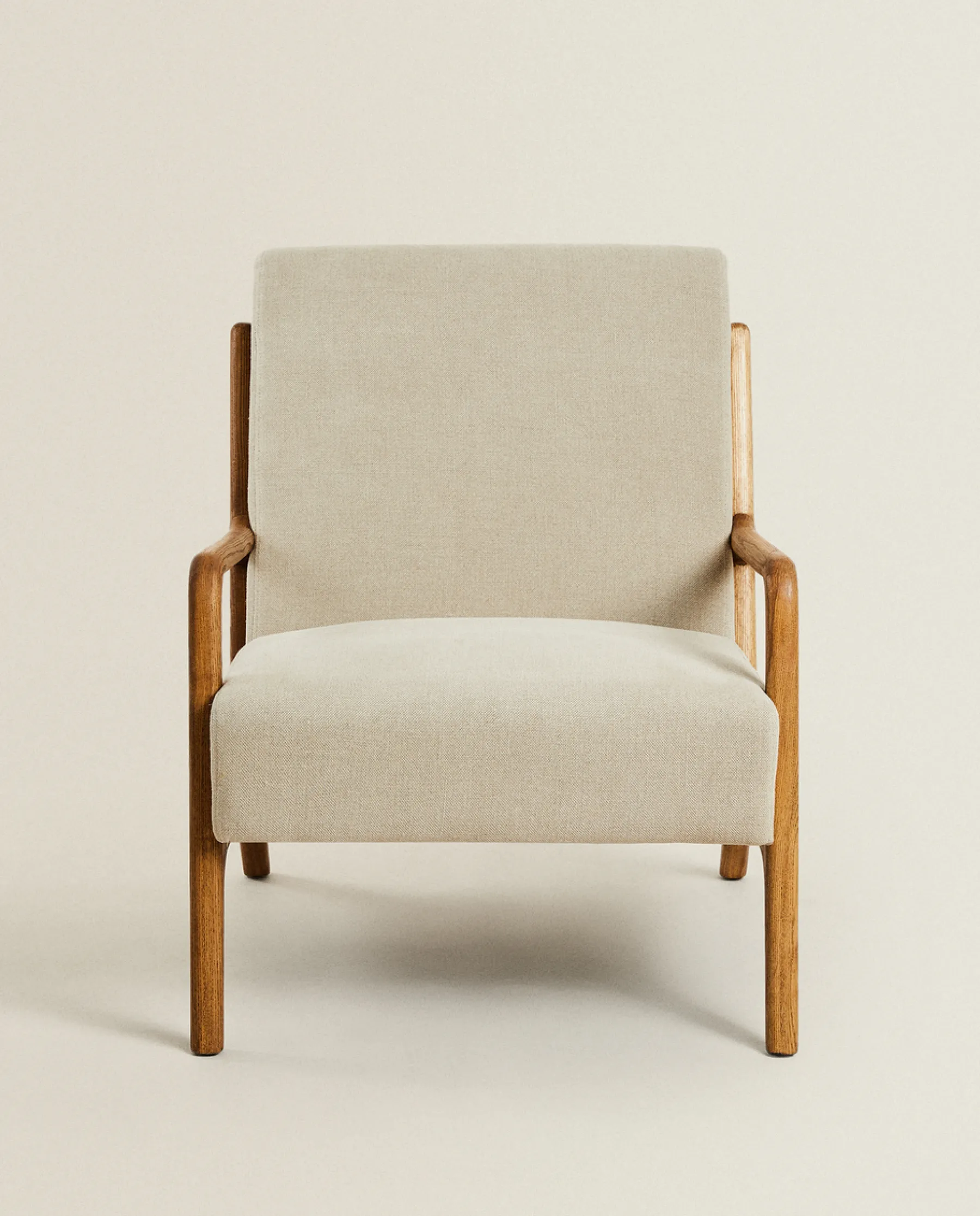 ZARA Home Ash Wood And Linen Armchair