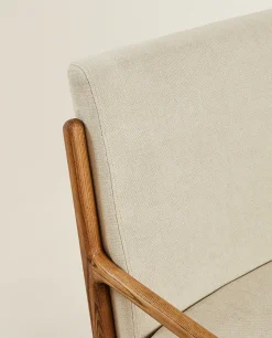 ZARA Home Ash Wood And Linen Armchair