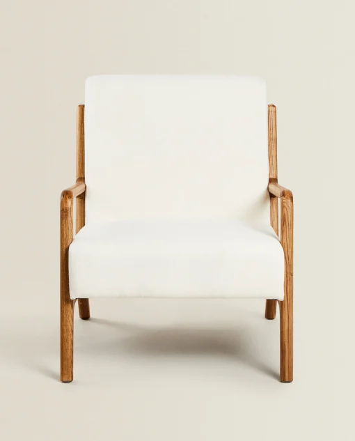 ZARA Home Ash Wood And Linen Armchair