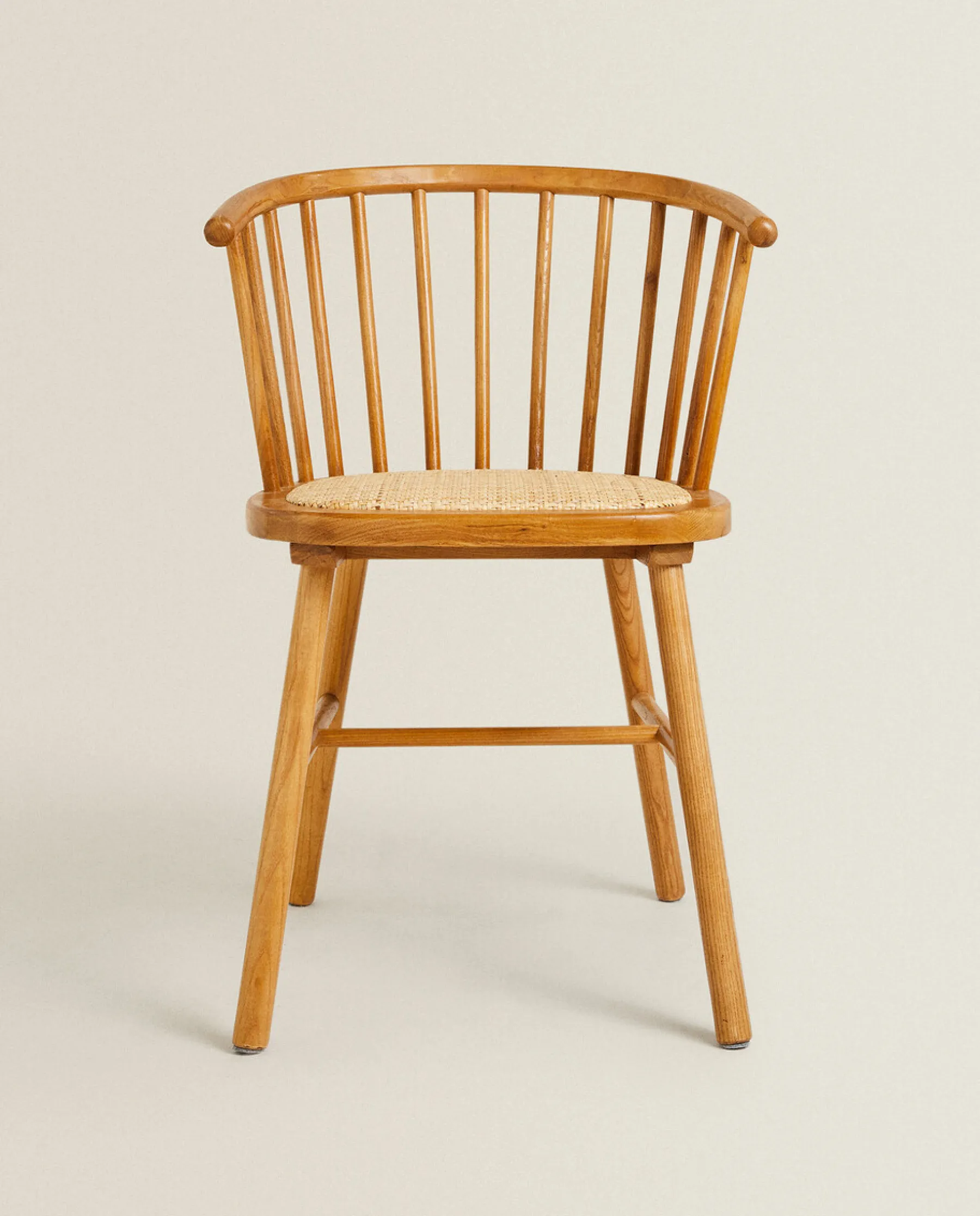 ZARA Home Ash Wood Chair With Rattan Seat