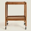 ZARA Home Ash Wood Folding Cart With Trays