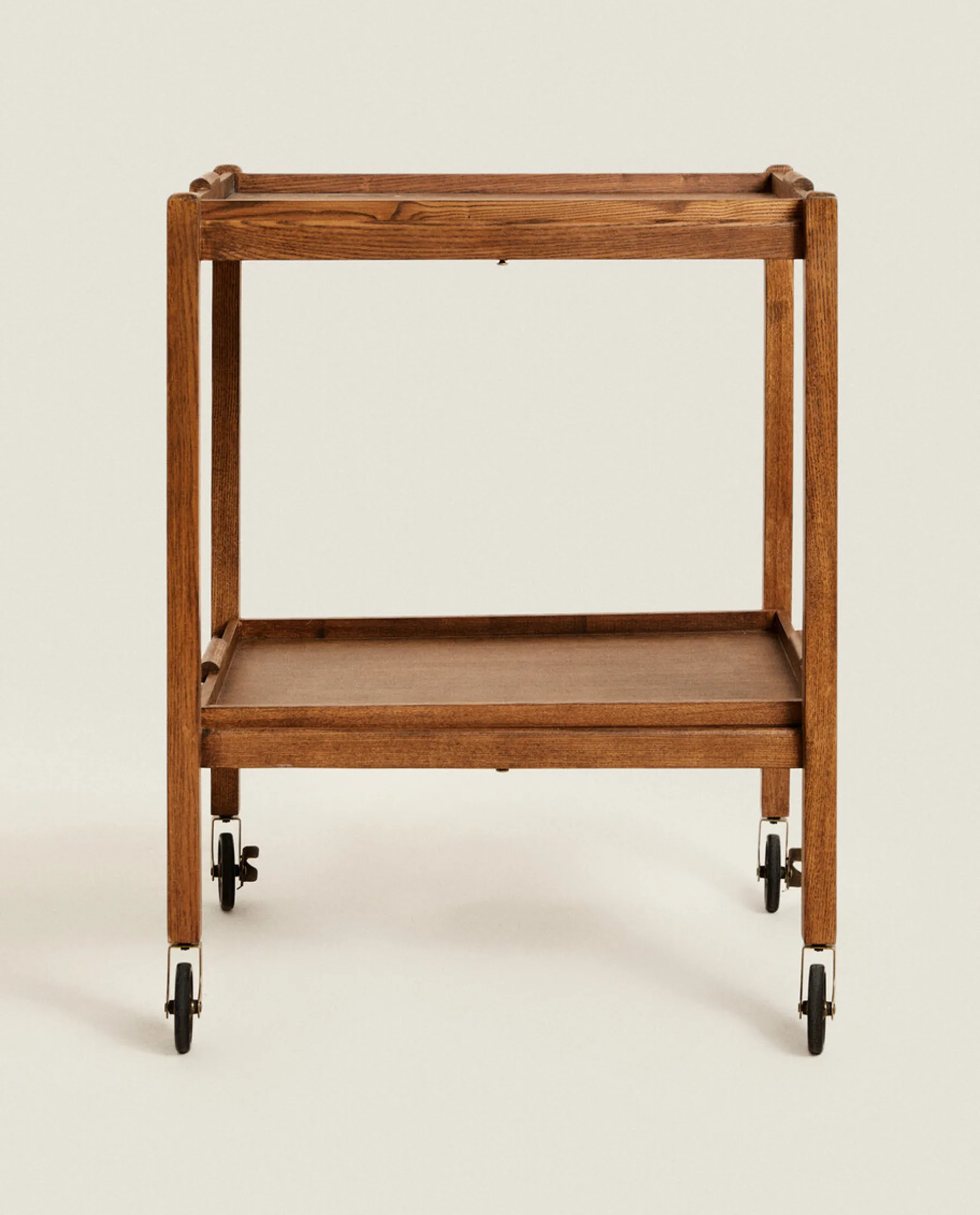 ZARA Home Ash Wood Folding Cart With Trays