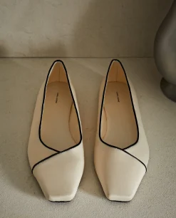ZARA Home Ballet Flats With Contrasting Detail