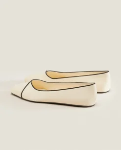ZARA Home Ballet Flats With Contrasting Detail