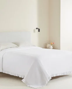 ZARA Home Bedspread With Pleated Ruffle