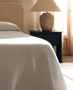 ZARA Home Bedspread With Pleated Ruffle