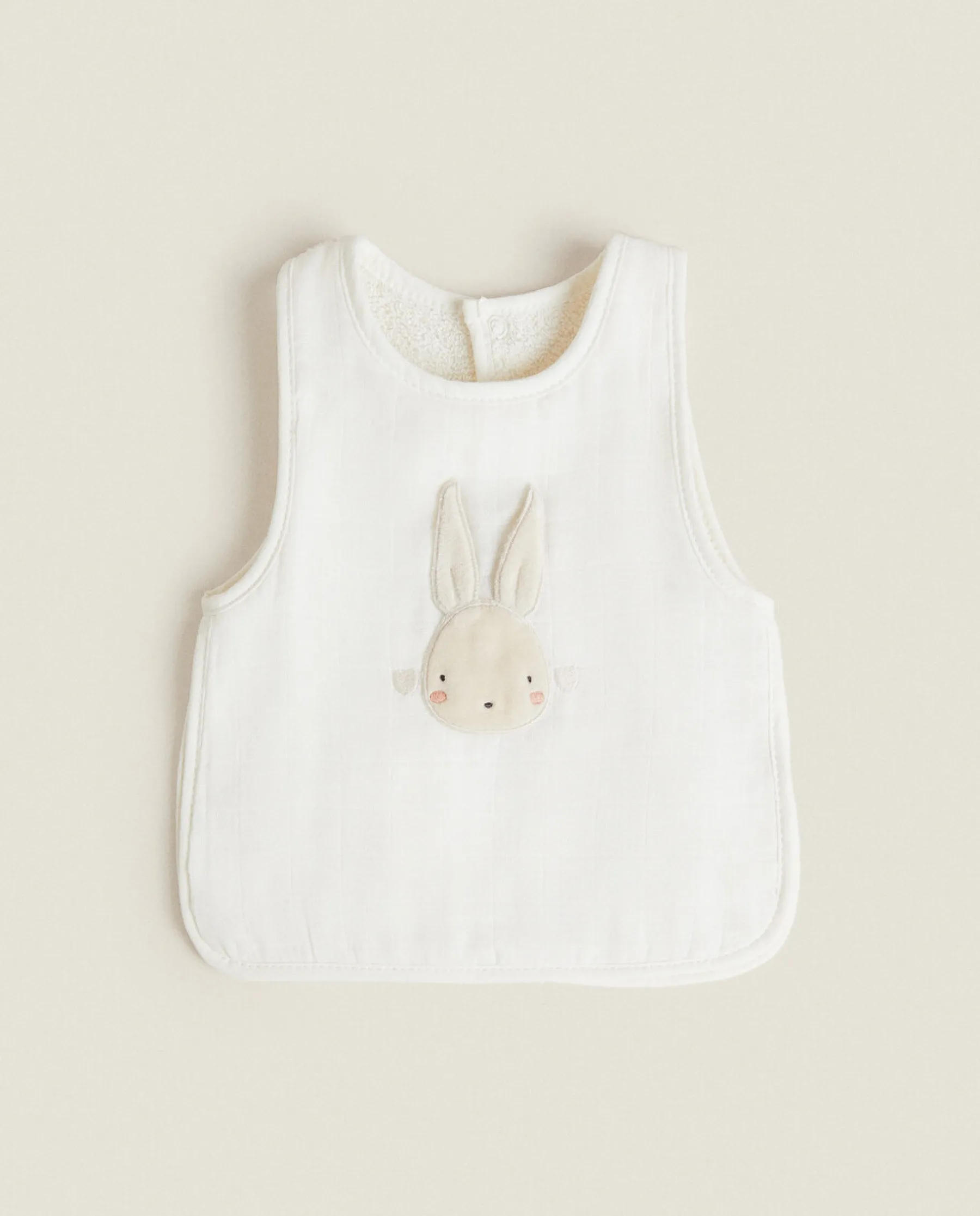 ZARA Home Bib With Bunny Applique