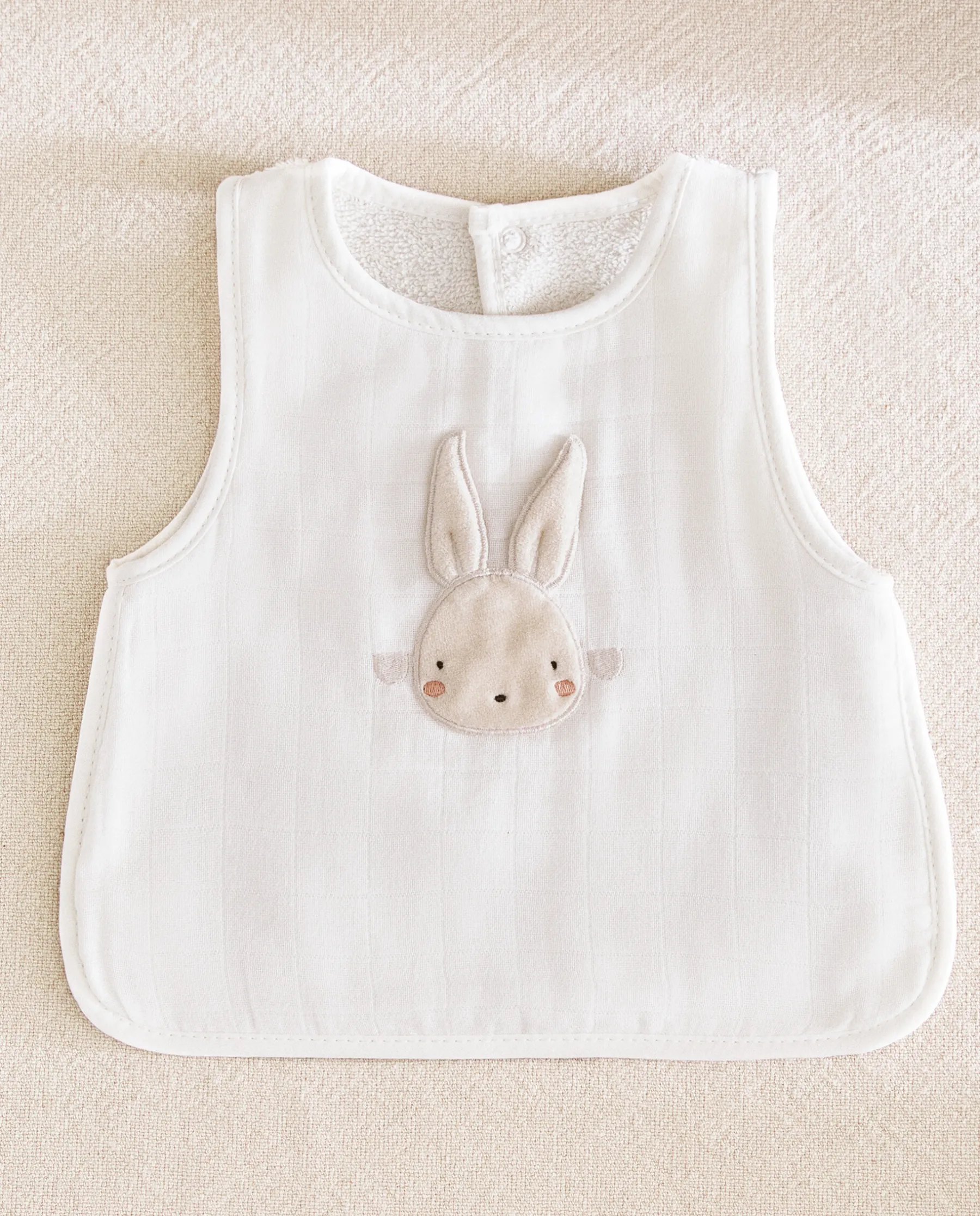 ZARA Home Bib With Bunny Applique
