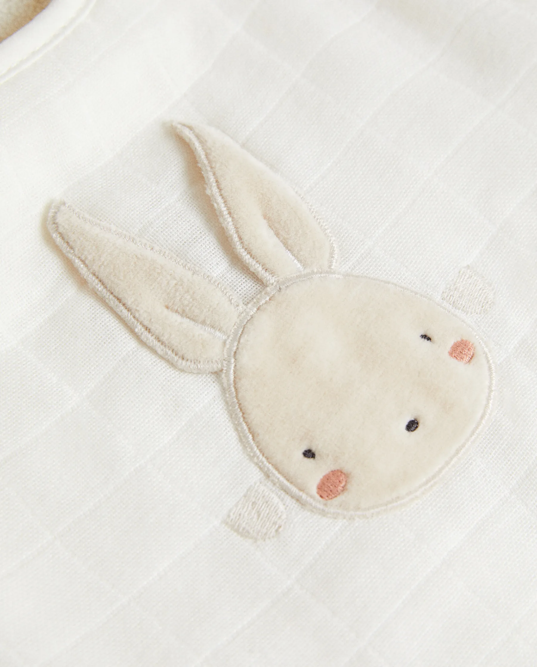 ZARA Home Bib With Bunny Applique