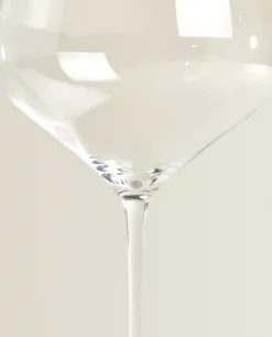 ZARA Home Blown Crystalline Wine Glass