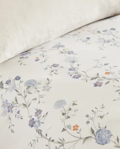 ZARA Home Blue Floral Comforter Duvet Cover