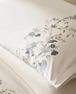 ZARA Home Blue Flowers Pillowcase