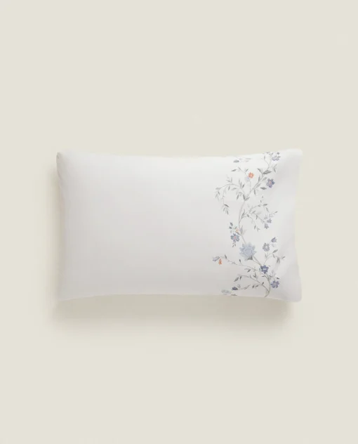 ZARA Home Blue Flowers Pillowcase