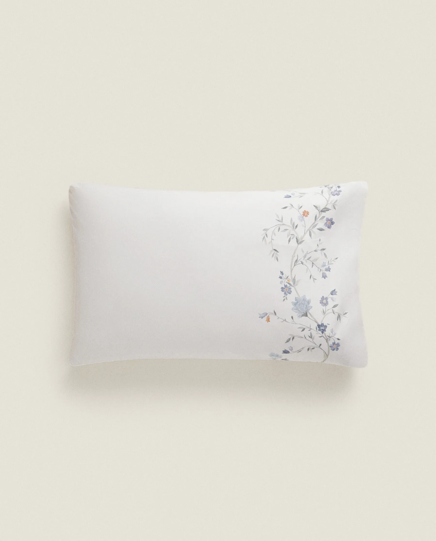 ZARA Home Blue Flowers Pillowcase