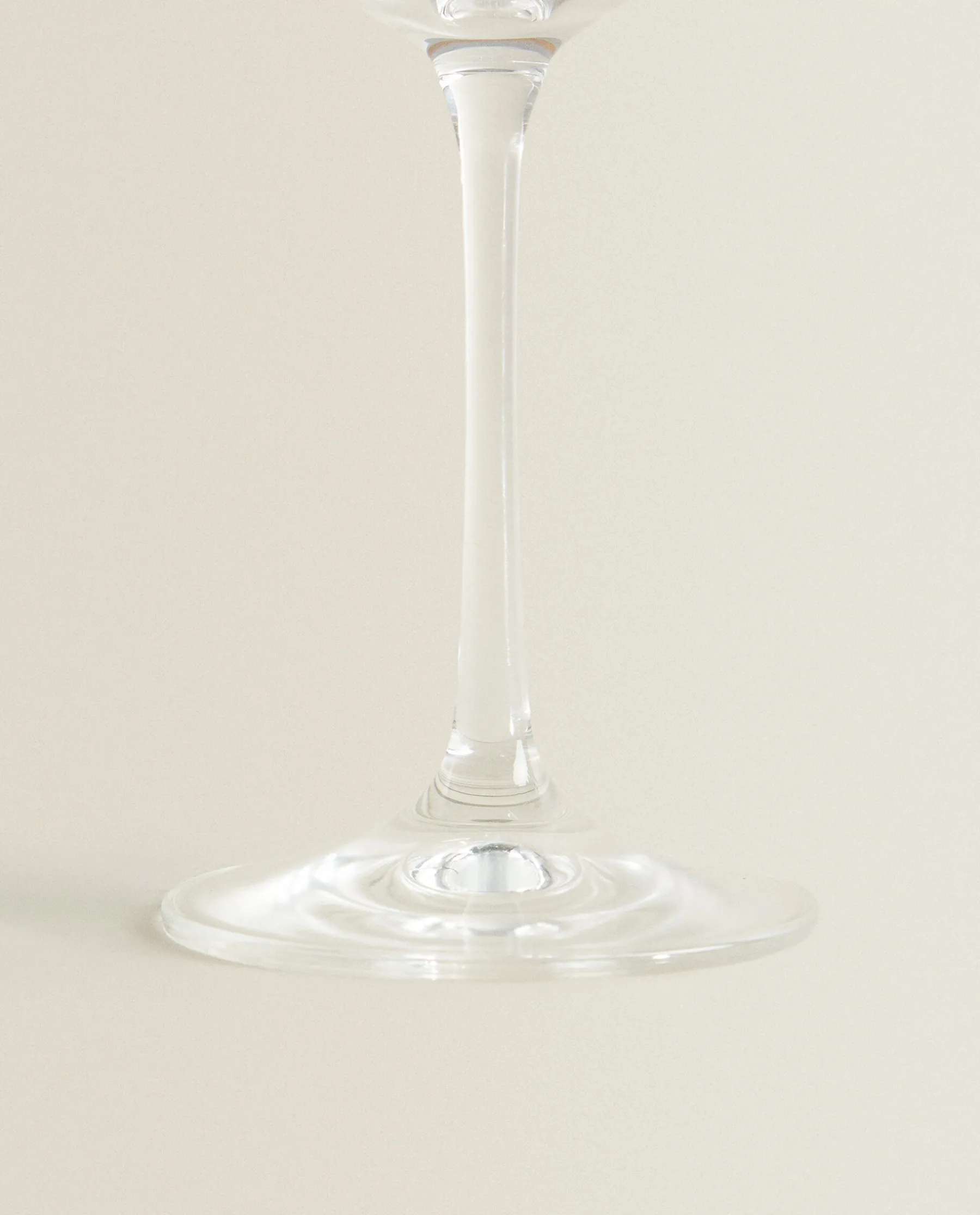 ZARA Home Bohemia Crystal Gold-Rimmed Wine Glass
