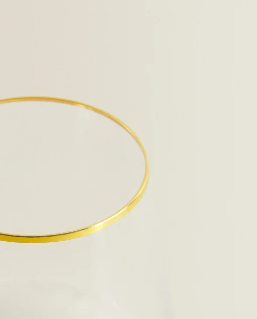 ZARA Home Bohemia Crystal Gold-Rimmed Tumbler
