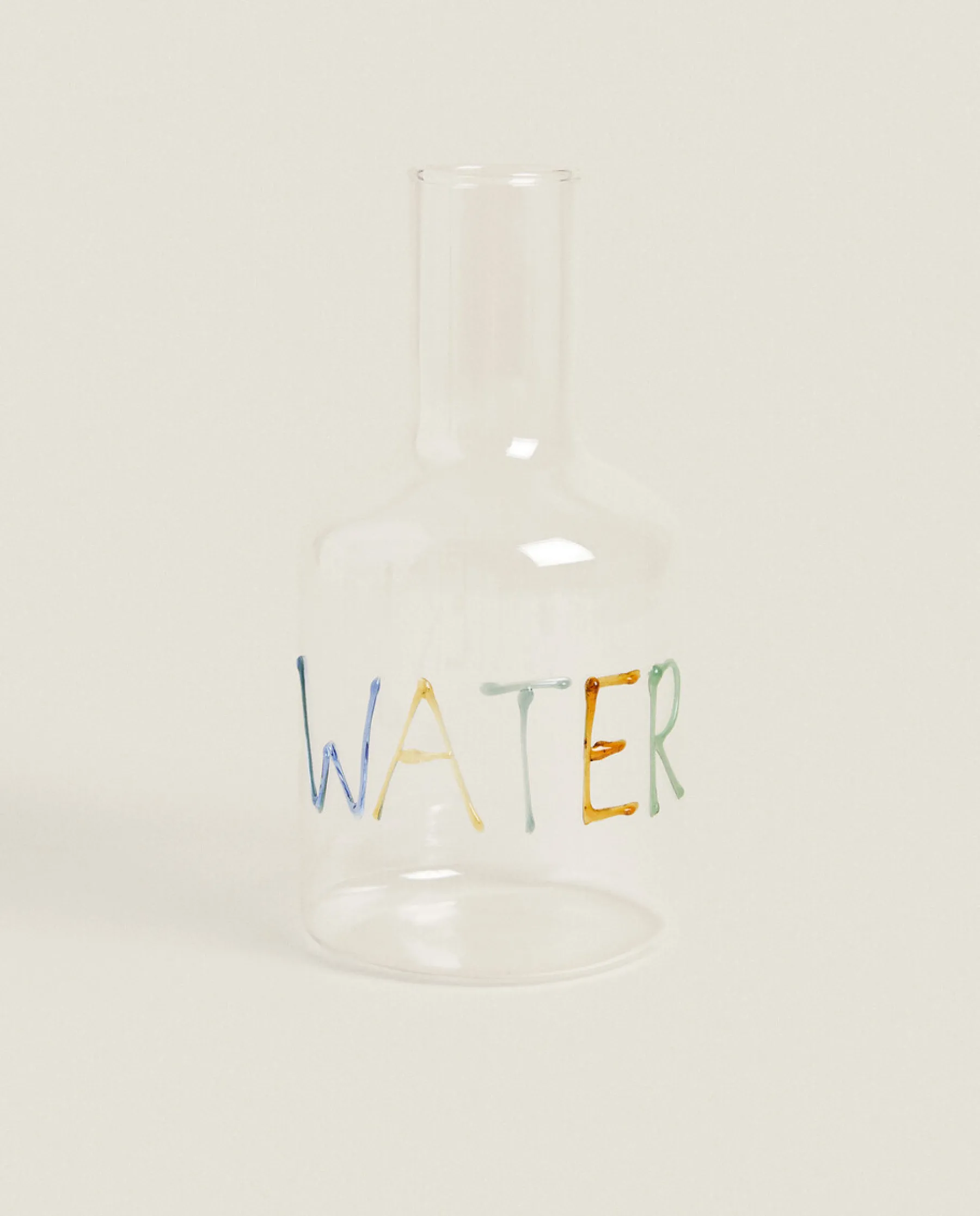 ZARA Home Borosilicate Glass Bottle With Letters