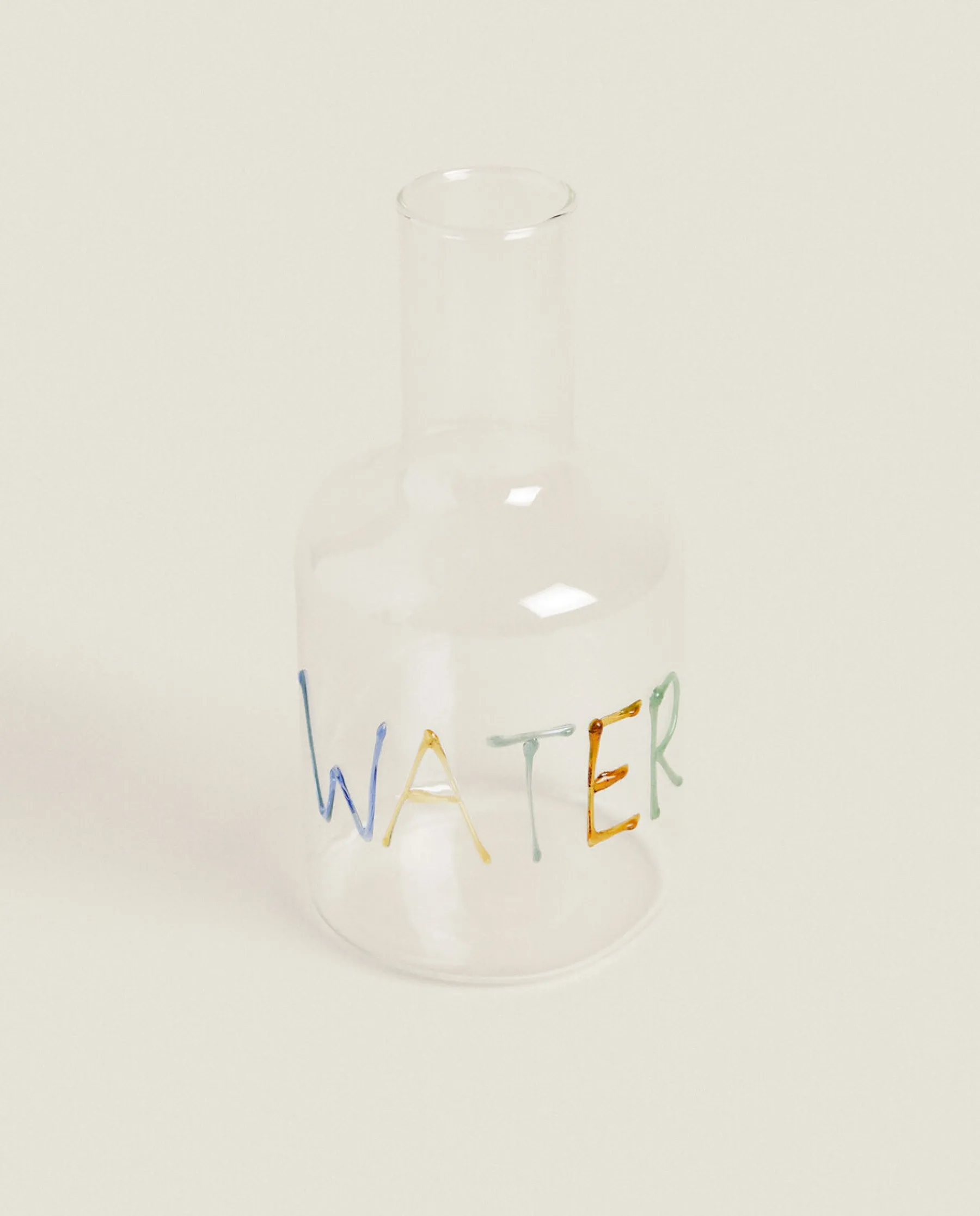 ZARA Home Borosilicate Glass Bottle With Letters