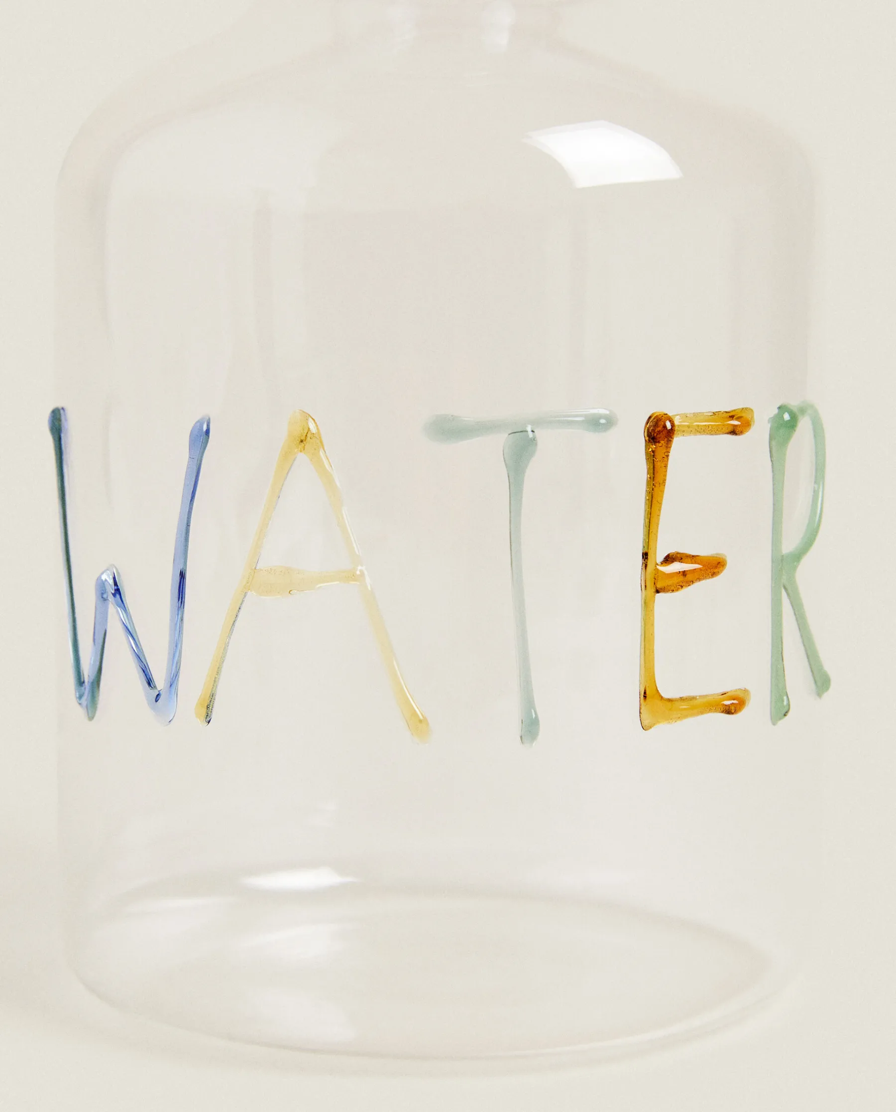 ZARA Home Borosilicate Glass Bottle With Letters