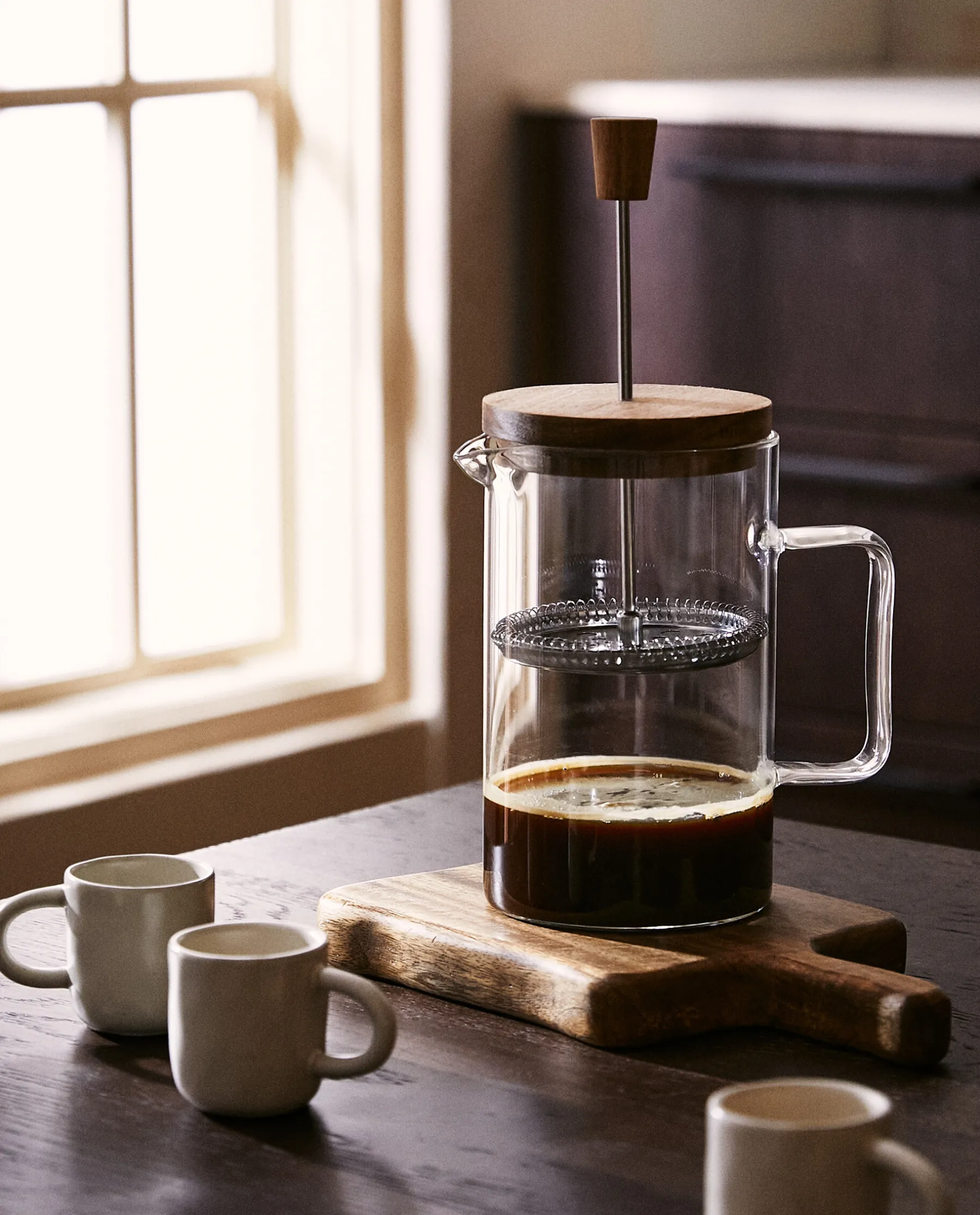 ZARA Home Borosilicate Glass Cafetiere