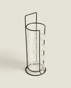ZARA Home Borosilicate Glass Cup Tower (Set Of 4)