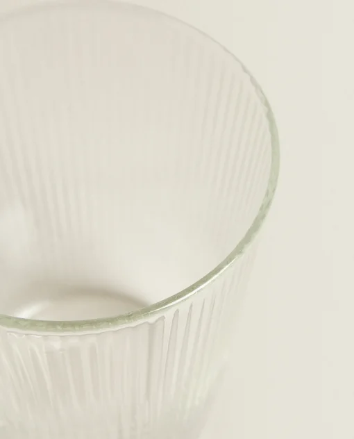 ZARA Home Borosilicate Glass Mug With Lines